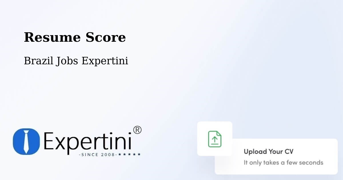 Resume Score & Job Description Match Tool – Grossos - Brazil Jobs Expertini